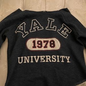 Yale University crop top size small